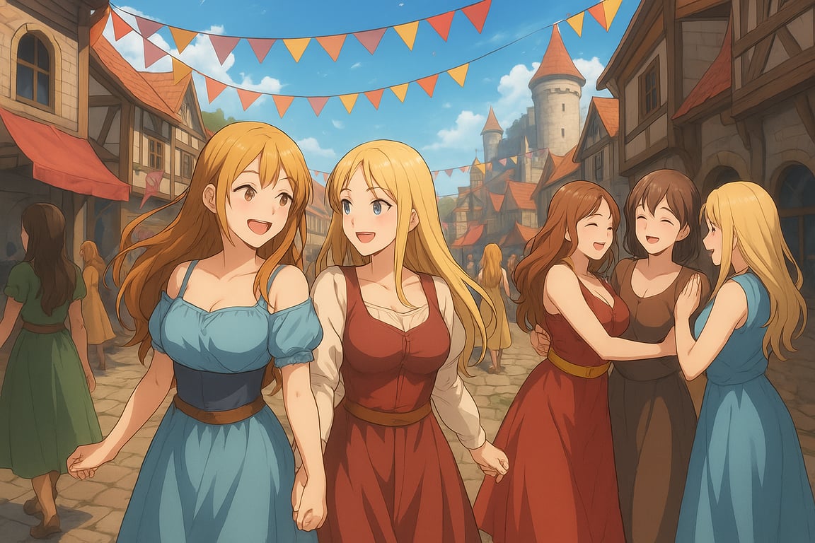 Cover art for 🌸Festival of Eternal Spring, a medieval scenario on AI Dungeon