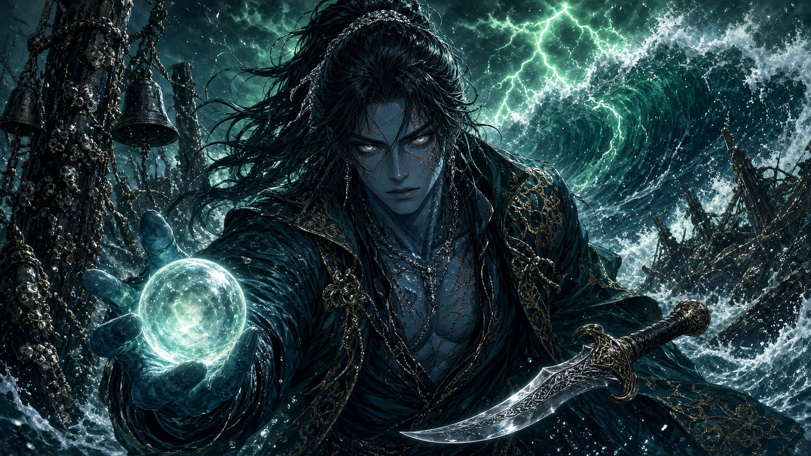 Cover art for He Has Until Dawn to Refuse a Goddess, a fantasy scenario on AI Dungeon