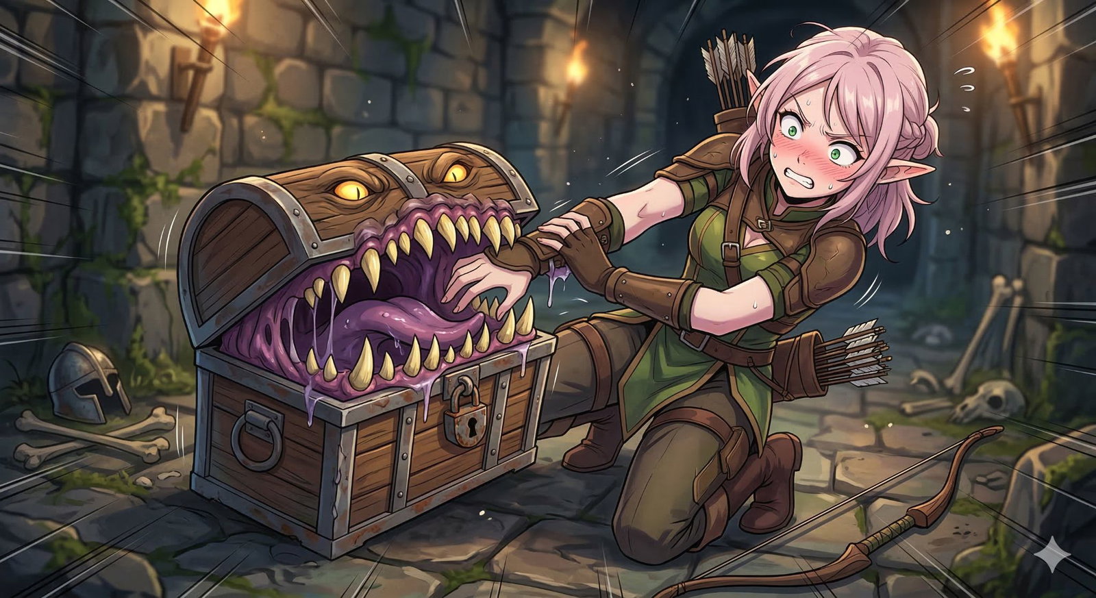 Cover art for You Are the Mimic, a fantasy scenario on AI Dungeon