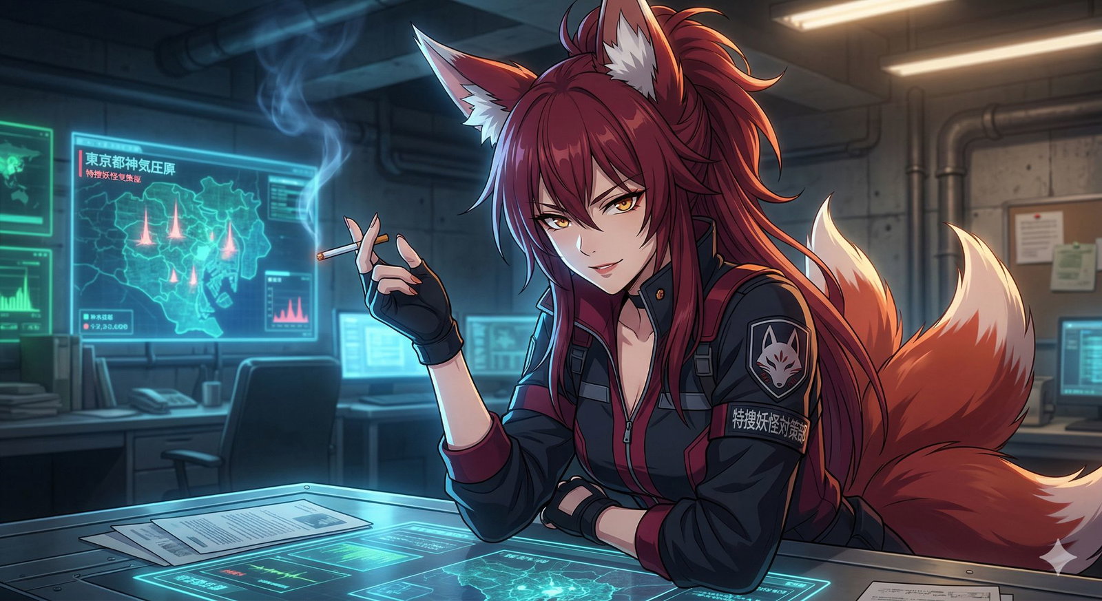 Cover art for You Are the New Yokai Containment Agent, a yokai scenario on AI Dungeon