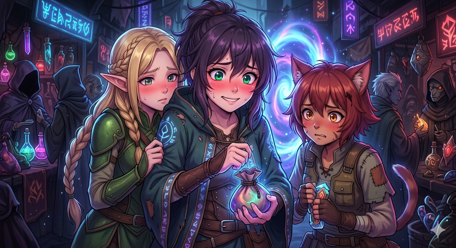 Cover art for You Are the Threshold Vendor, a fantasy scenario on AI Dungeon