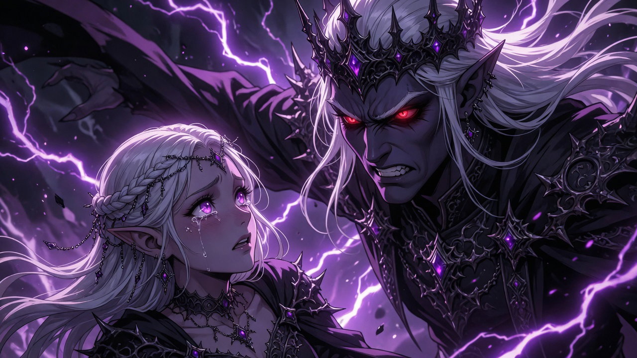 Cover art for Drow King's Most Wanted, a fantasy scenario on AI Dungeon