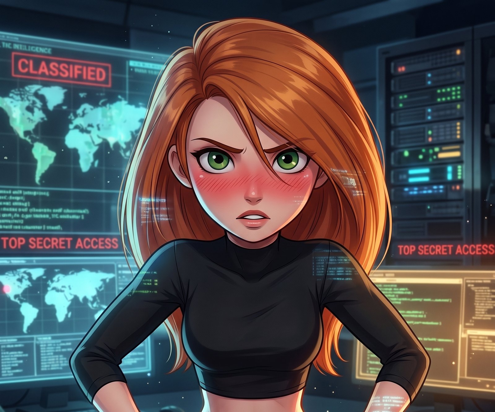 Cover art for Kim Possible's New Sidekick, an adventure scenario on AI Dungeon