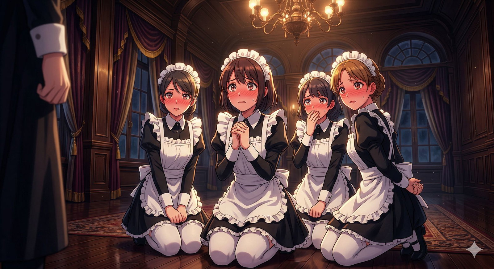 Cover art for At Your Service, a romance scenario on AI Dungeon