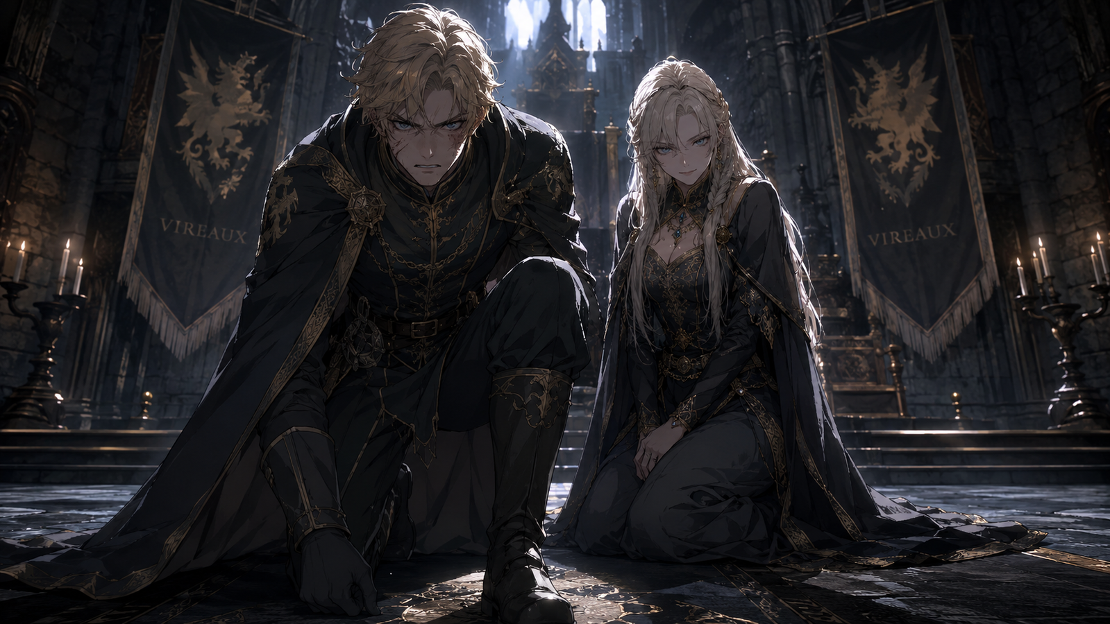 Cover art for Sworn to the House That Broke You, a fantasy scenario on AI Dungeon