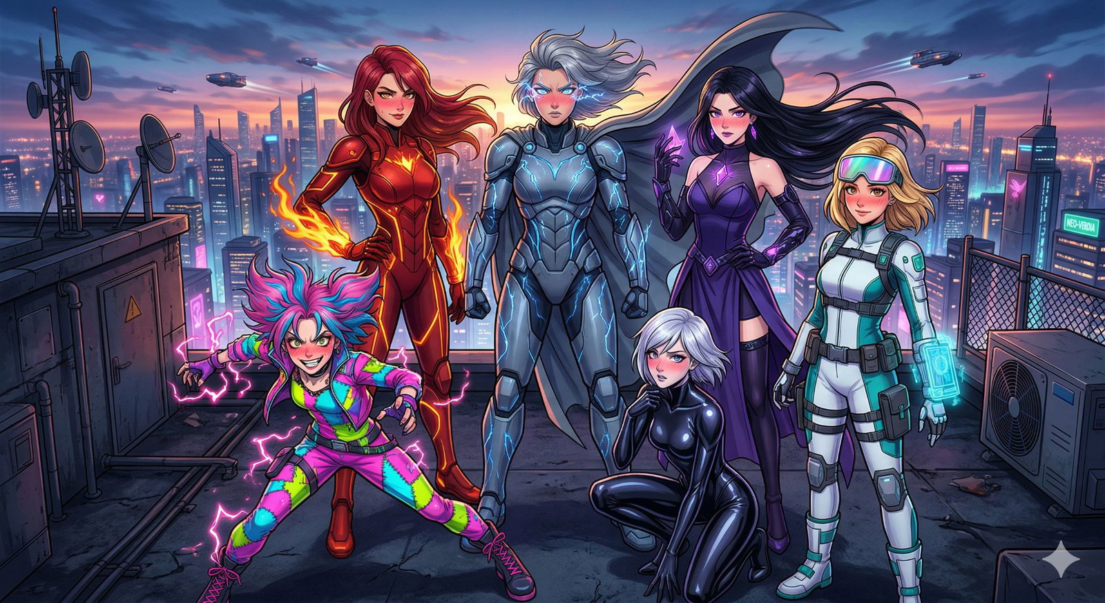 Cover art for Your Flirty Villianesses, a villain scenario on AI Dungeon