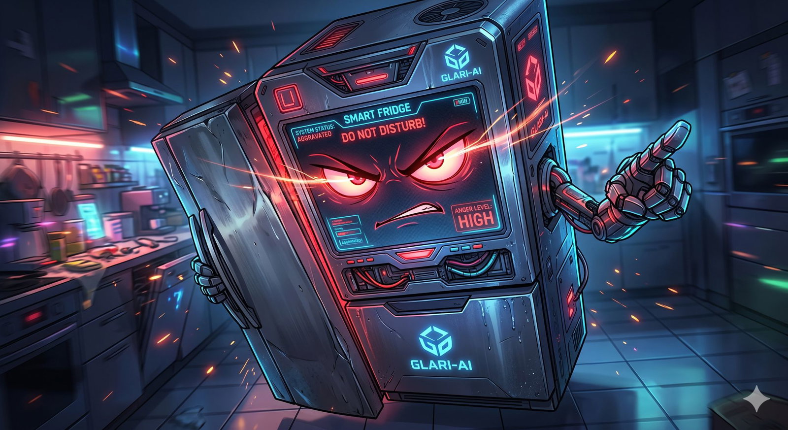 Cover art for Bullied by Your Fridge, a comedy scenario on AI Dungeon