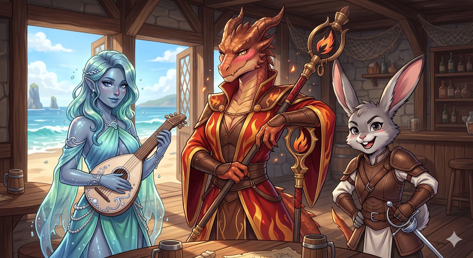 Cover art for The Tempest Chose You, a romance scenario on AI Dungeon