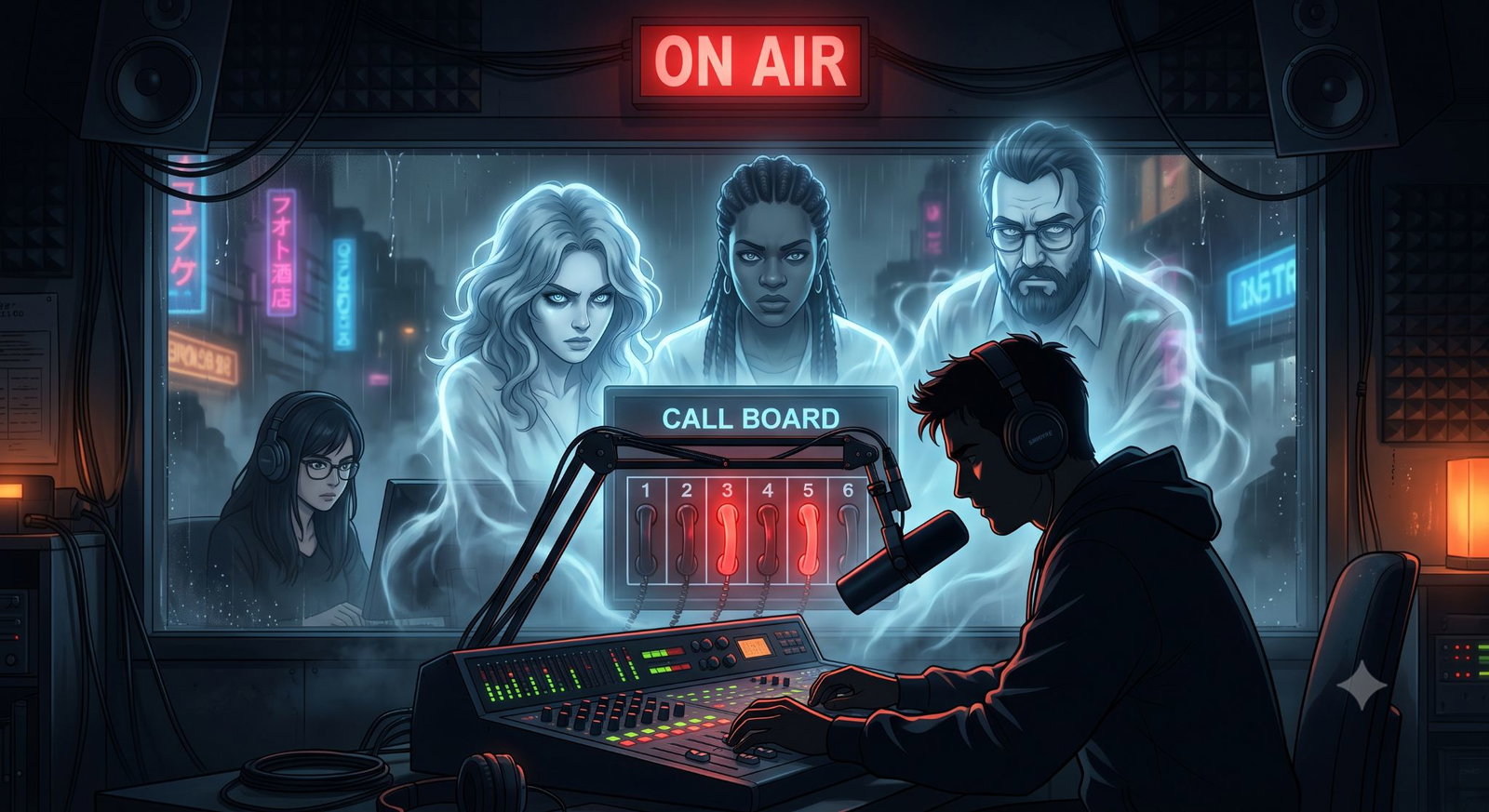 Cover art for You Are the 3 A.M. Voice, a drama scenario on AI Dungeon