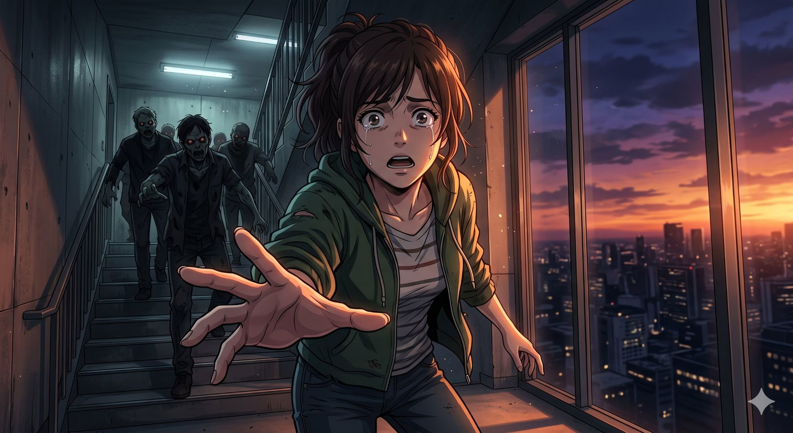 Cover art for Zombie Challenge 5: Residential Skyscraper, an apocalypse scenario on AI Dungeon
