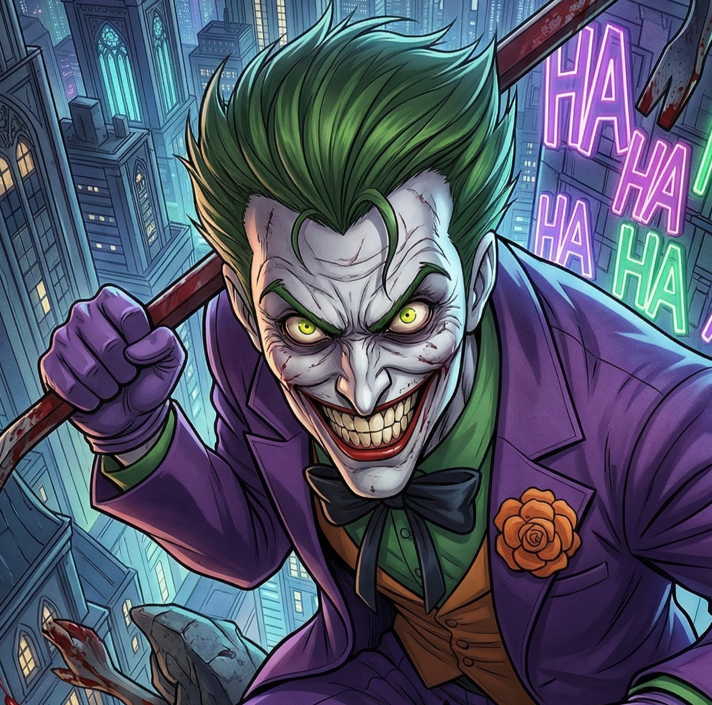 Cover art for You Are the Joker's Apprentice, a dc comics scenario on AI Dungeon