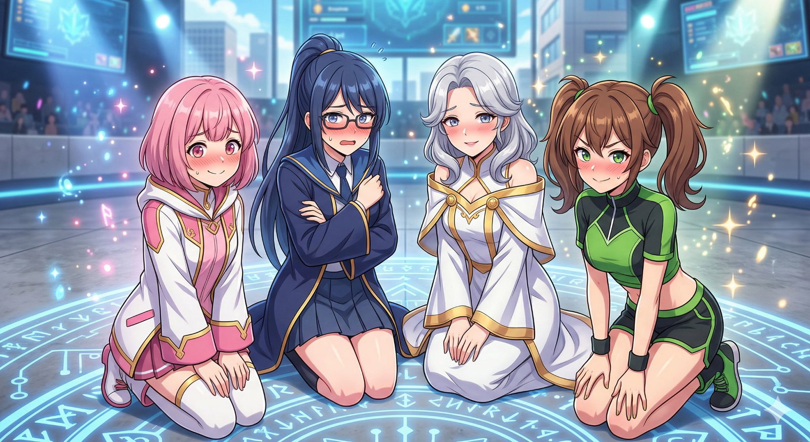 Cover art for The Magical Romance Games, a romance scenario on AI Dungeon