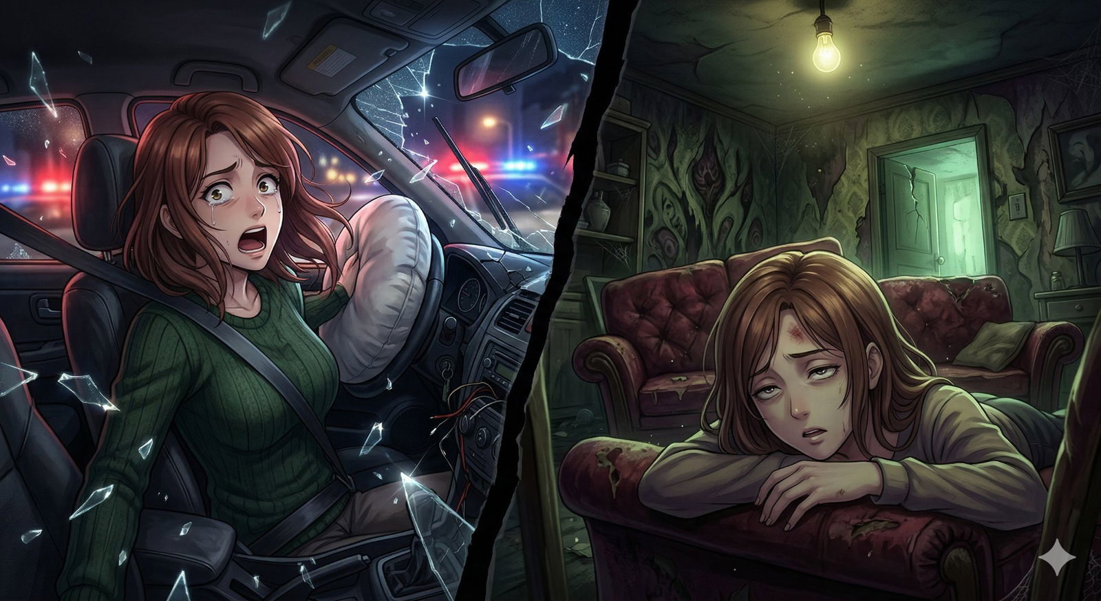 Cover art for You Died and Awoke in Hell, a horror scenario on AI Dungeon