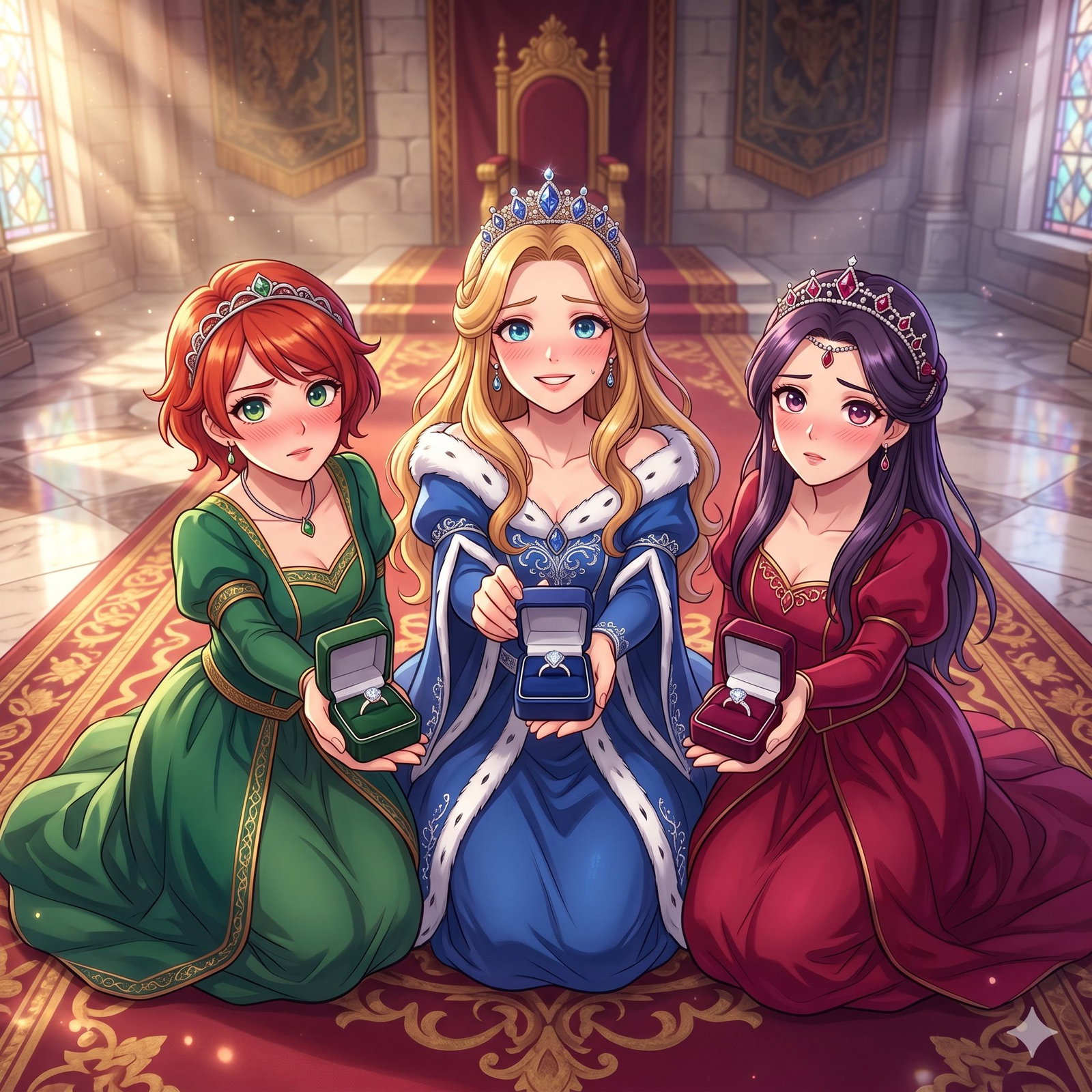Cover art for The Love-Cursed Monarch, a romance scenario on AI Dungeon
