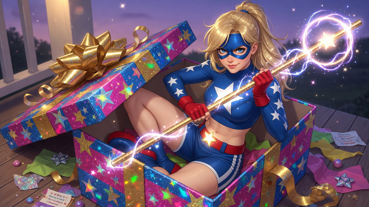 Cover art for Order a Stargirl, a superhero scenario on AI Dungeon