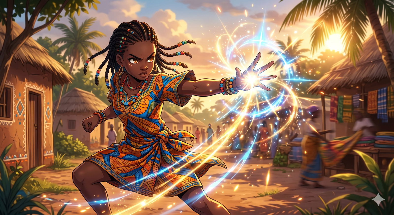 Cover art for Magical Nigerian Village, a fantasy scenario on AI Dungeon