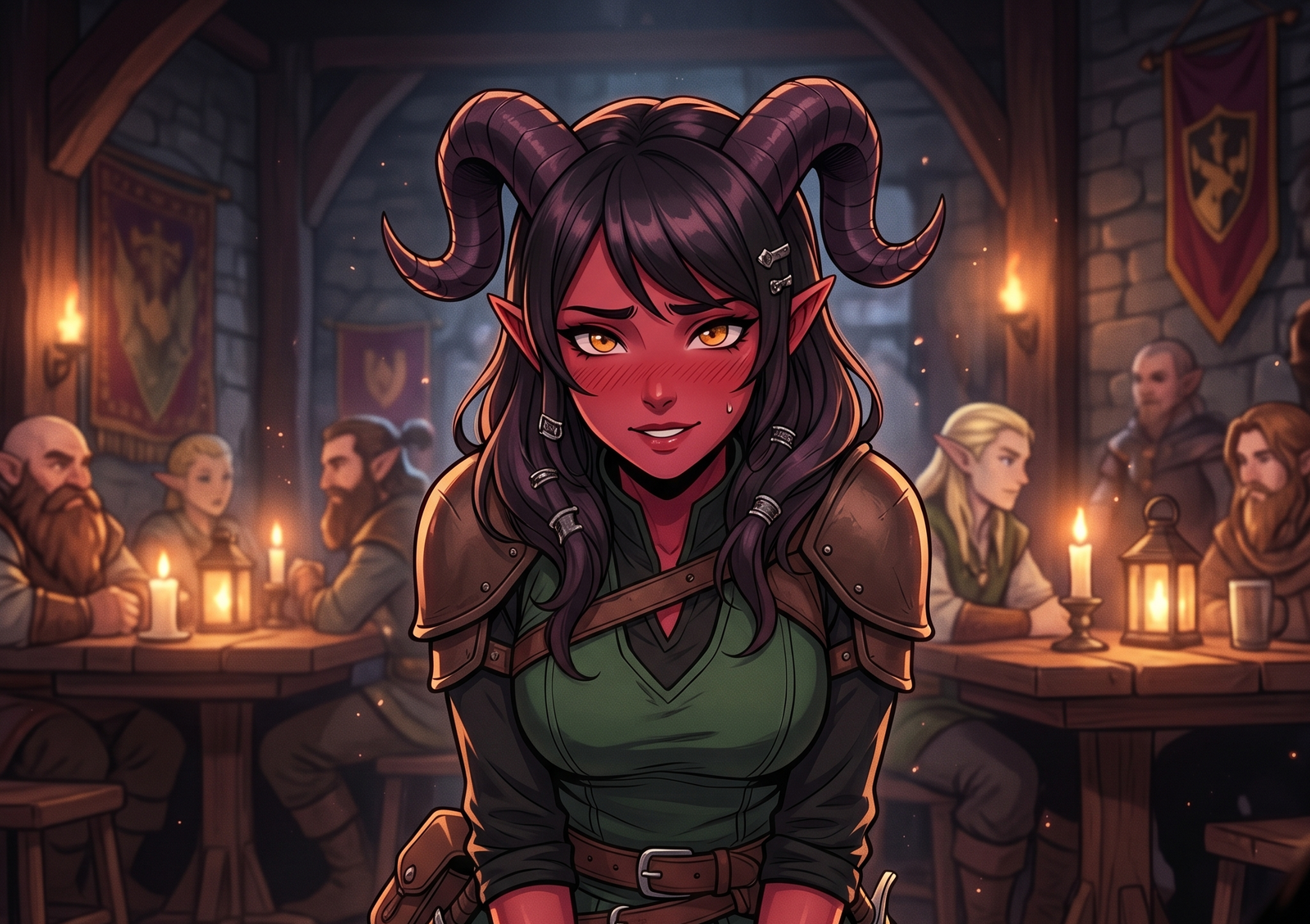 Cover art for Tiefling Brothel's New Owner, a fantasy scenario on AI Dungeon