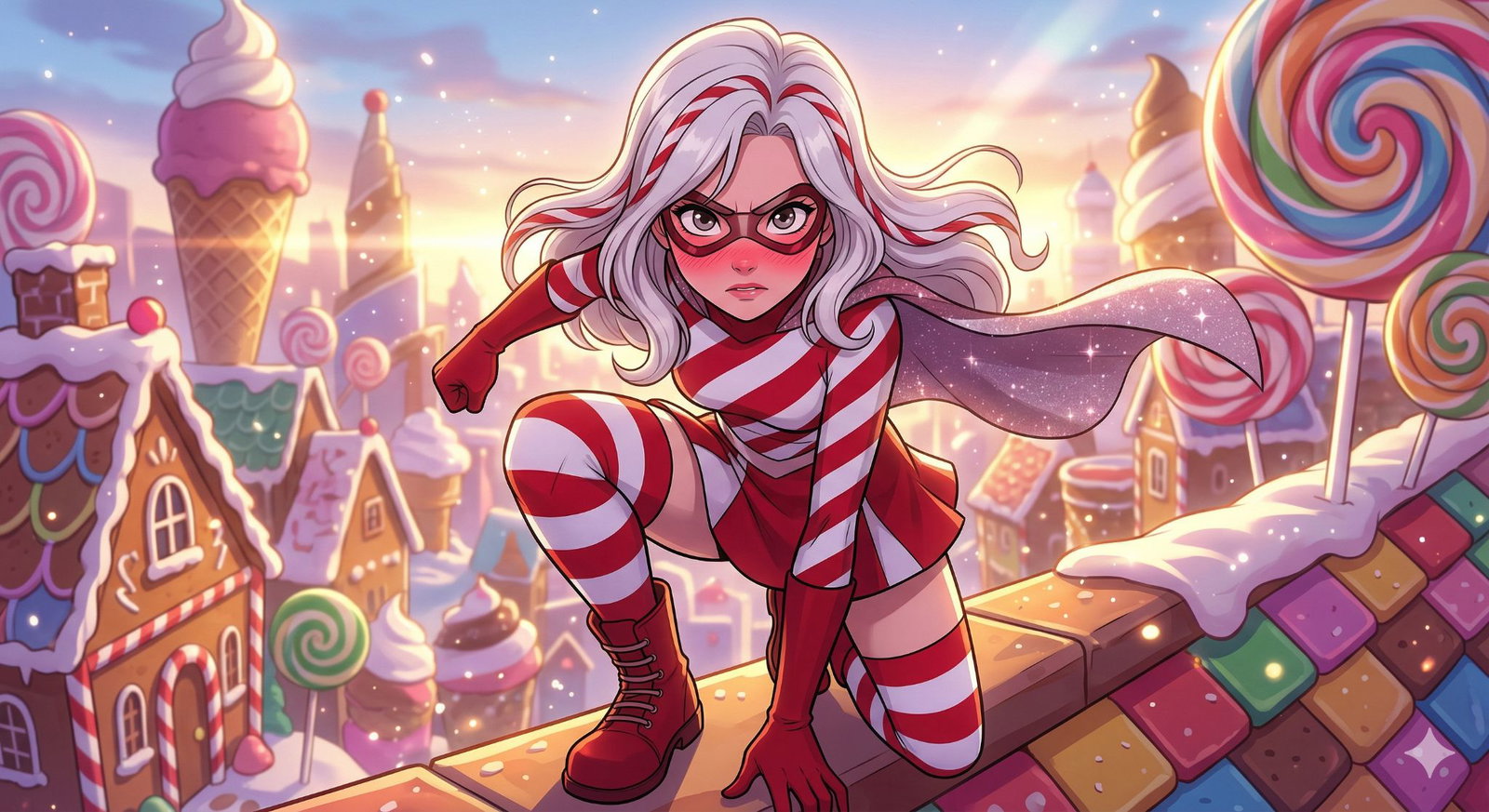 Cover art for Candyland Superheroine 1, a candyland scenario on AI Dungeon