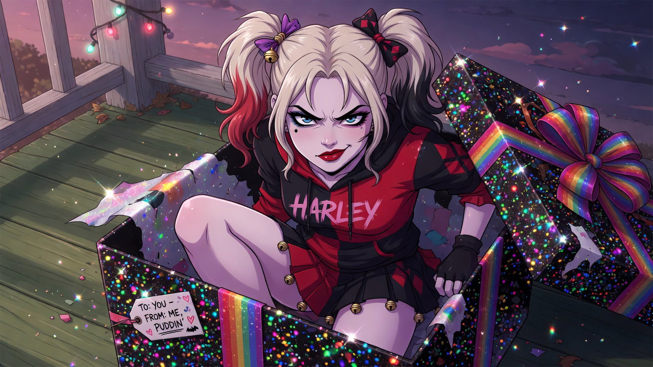 Cover art for Order a Harley Quinn, a comedy scenario on AI Dungeon
