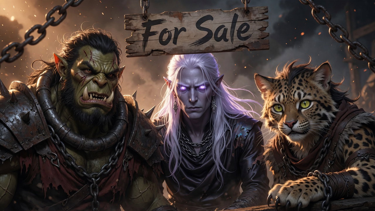 Cover art for Purchasing Your Male Servant, a fantasy scenario on AI Dungeon