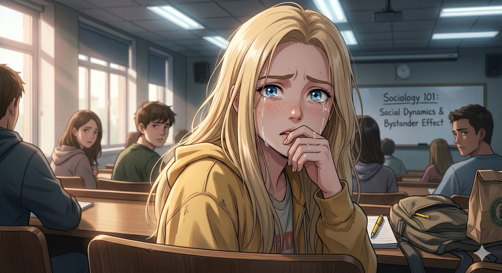 Cover art for The Bully Experiment, a school scenario on AI Dungeon
