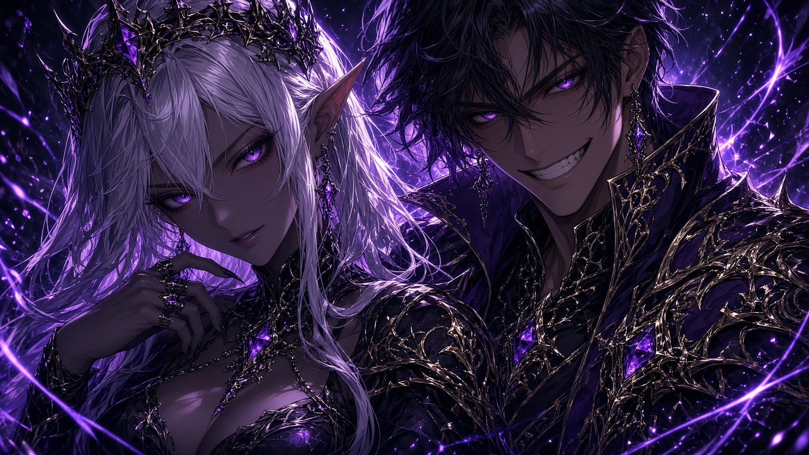 Cover art for Drow and Prince Plot Against You, a fantasy scenario on AI Dungeon