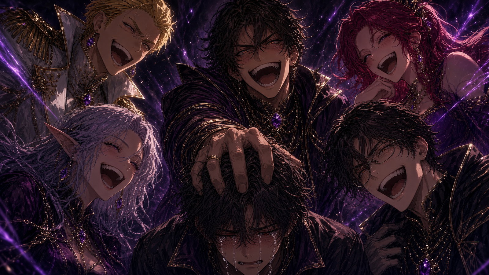 Cover art for Rich Heroes' Party Beats You Up, a fantasy scenario on AI Dungeon