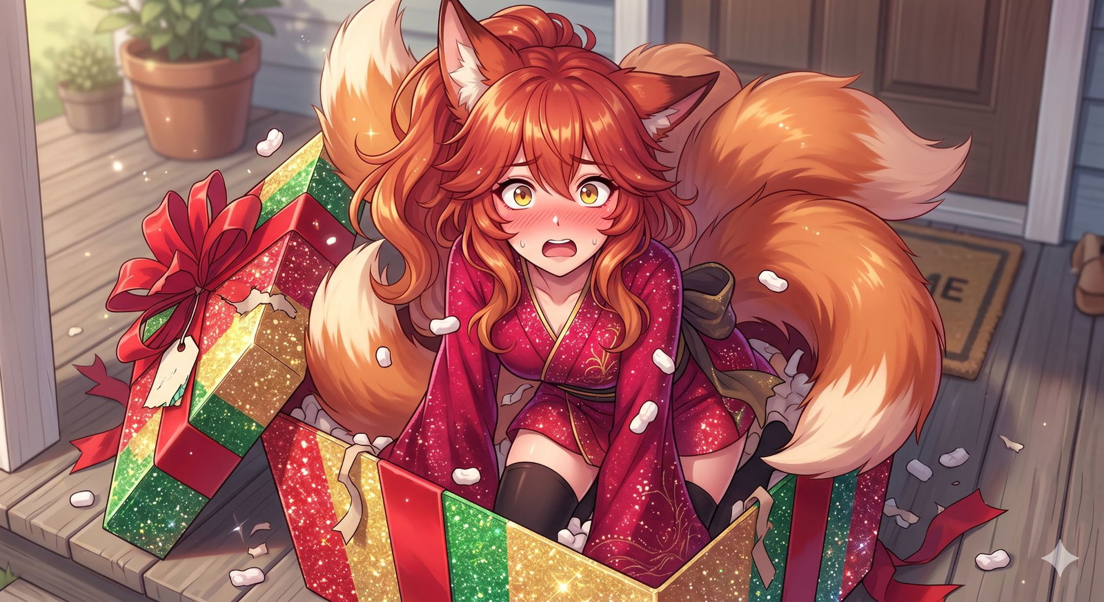 Cover art for Order a Kitsune, a comedy scenario on AI Dungeon