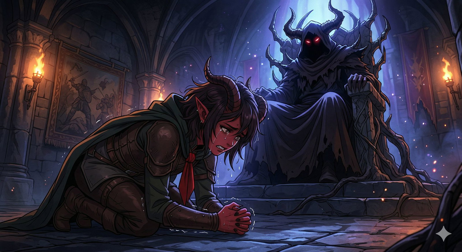Cover art for Demon Heir, a tiefling scenario on AI Dungeon