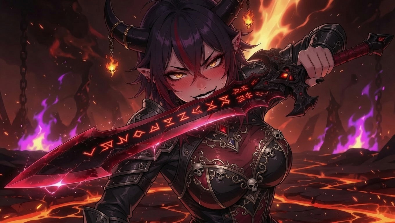 Cover art for Hell's Hot Executioner, a fantasy scenario on AI Dungeon