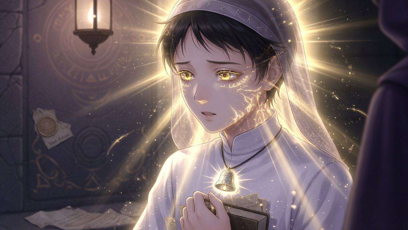 Cover art for Meet Aethera the Aasimar, a fantasy scenario on AI Dungeon