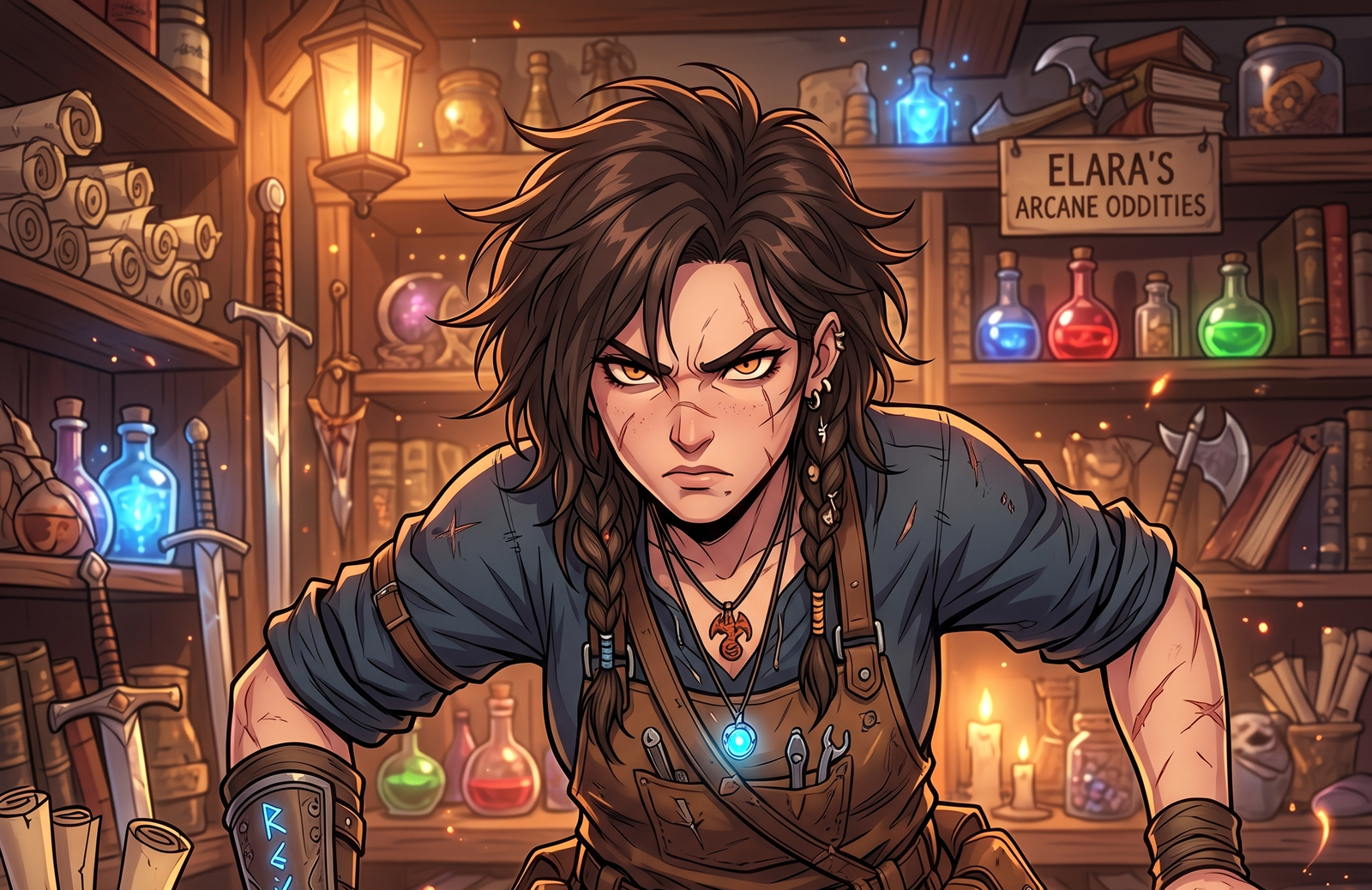 Cover art for You Are The NPC Shopkeeper, a fantasy scenario on AI Dungeon