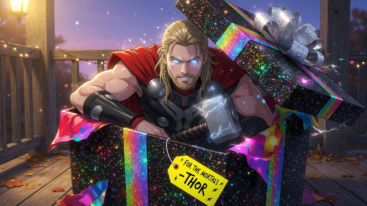 Cover art for Order a Thor, a comedy scenario on AI Dungeon