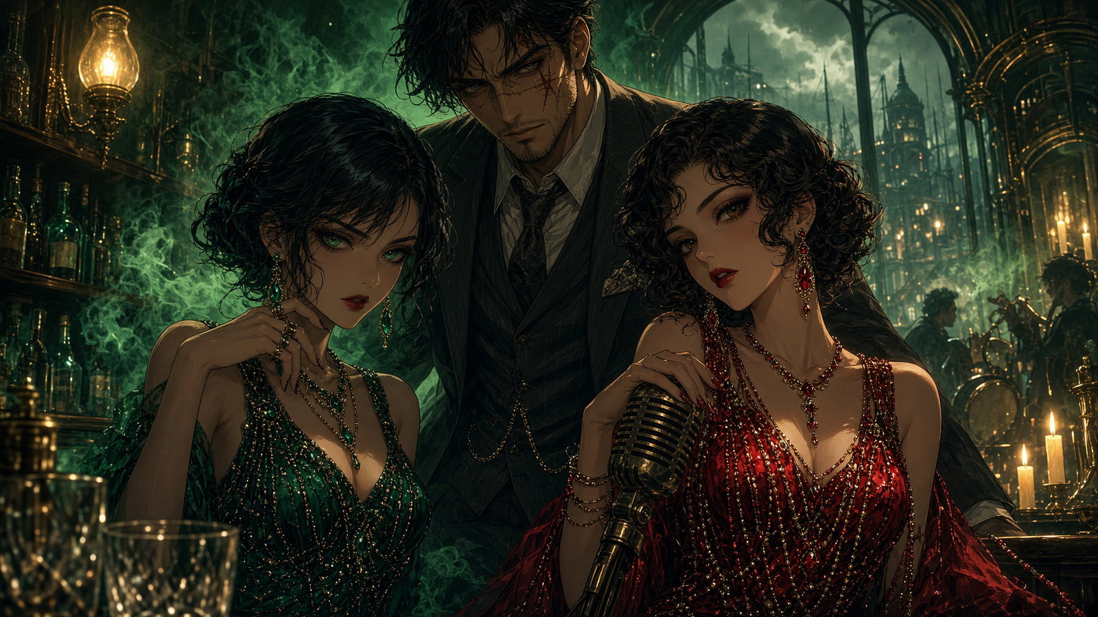 Cover art for Whiskey & Ghosts: Port Halloran 1926, a historical scenario on AI Dungeon