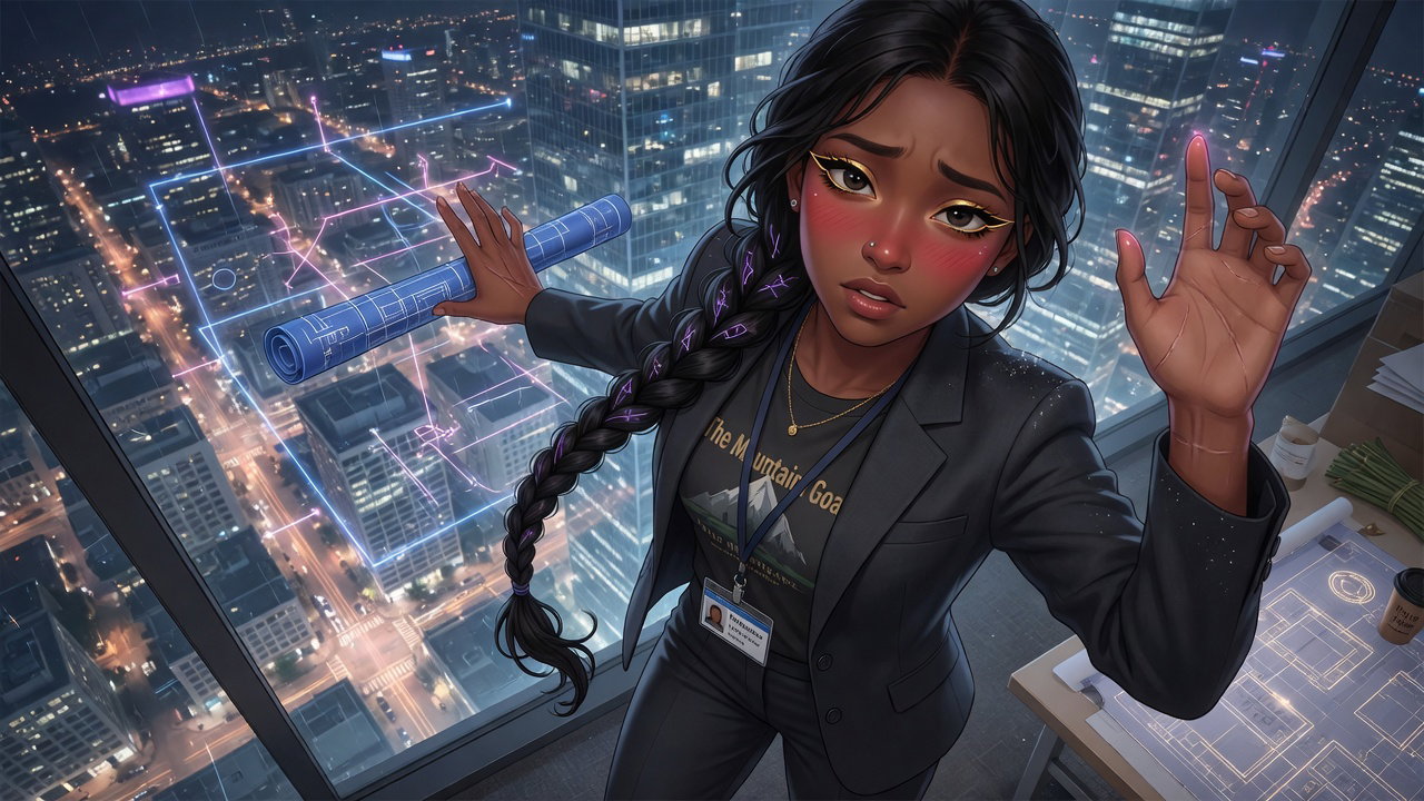 Cover art for The City's Hidden Witch, a romance scenario on AI Dungeon
