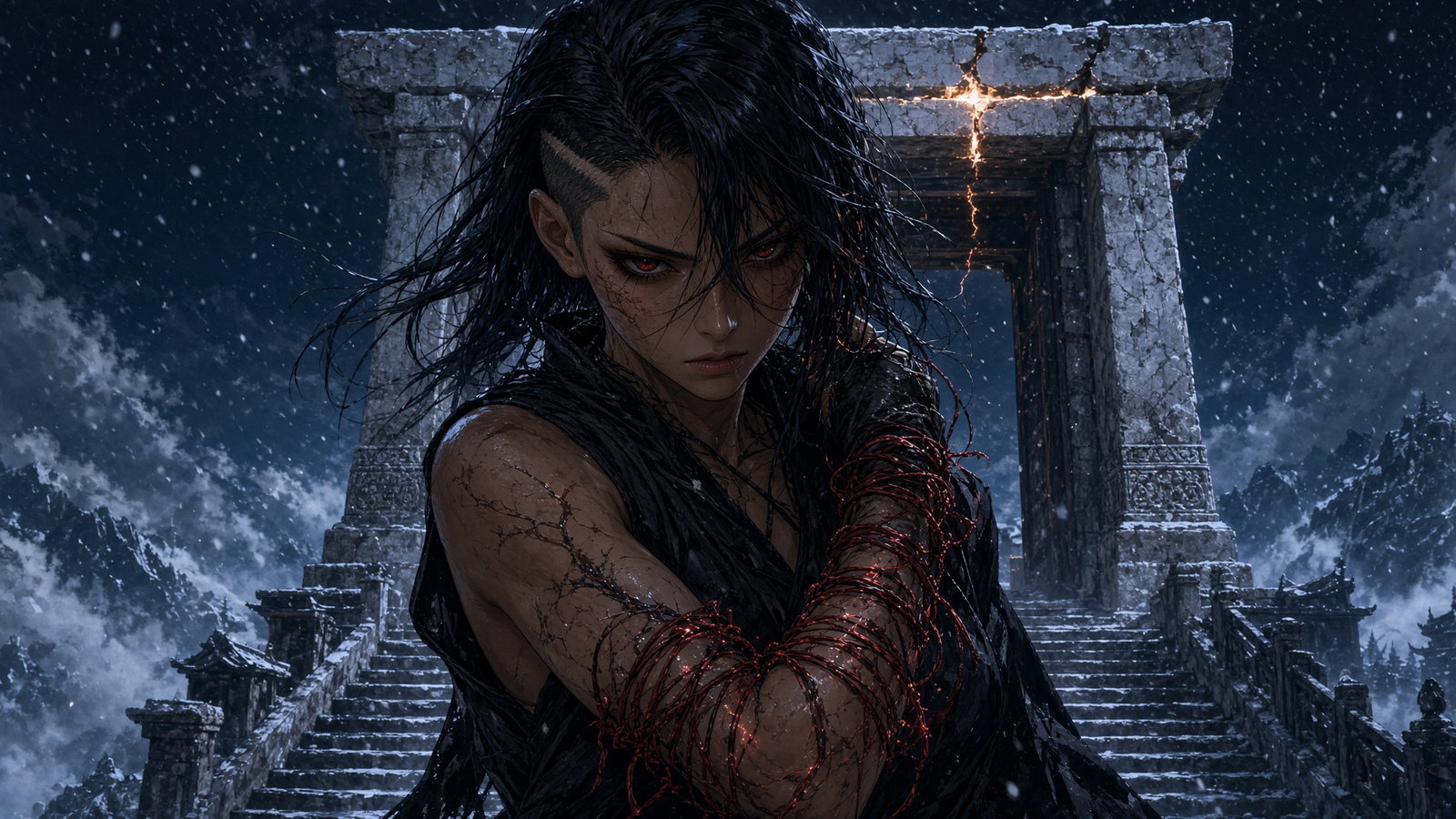 Cover art for Heaven Is Closed for Repairs, a fantasy scenario on AI Dungeon