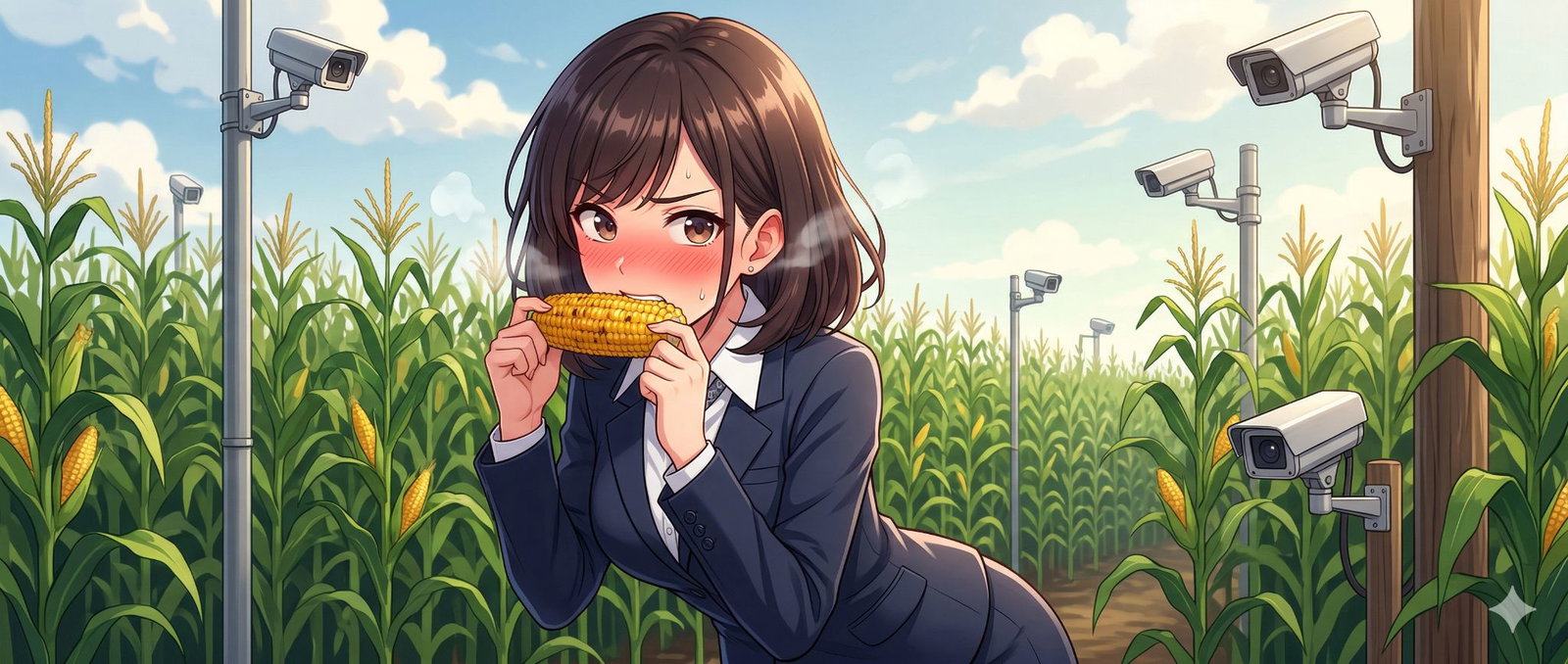 Cover art for You Are the Corn Star, a comedy adventure on AI Dungeon