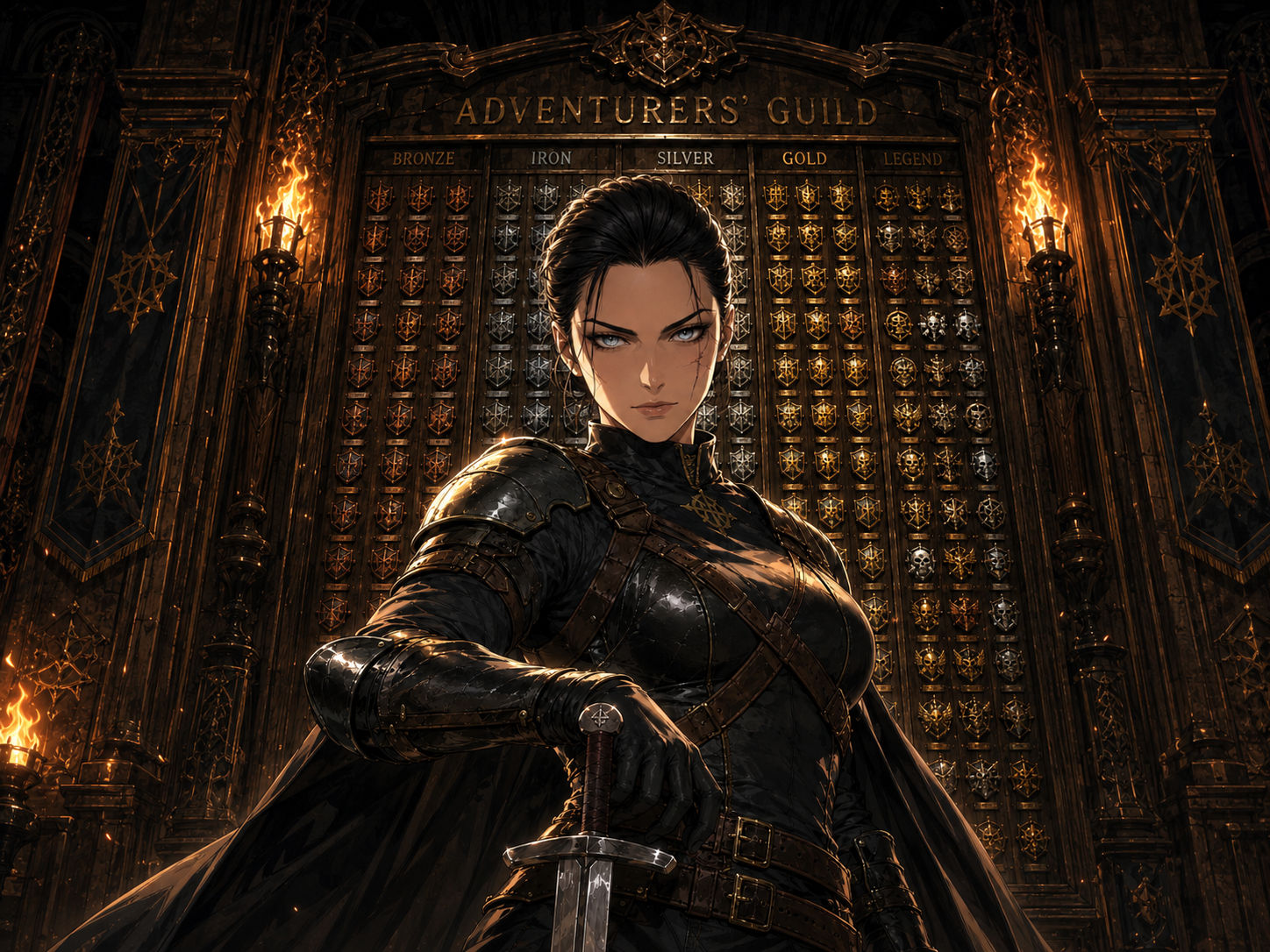 Cover art for The Guild Ranks You Last, a fantasy scenario on AI Dungeon