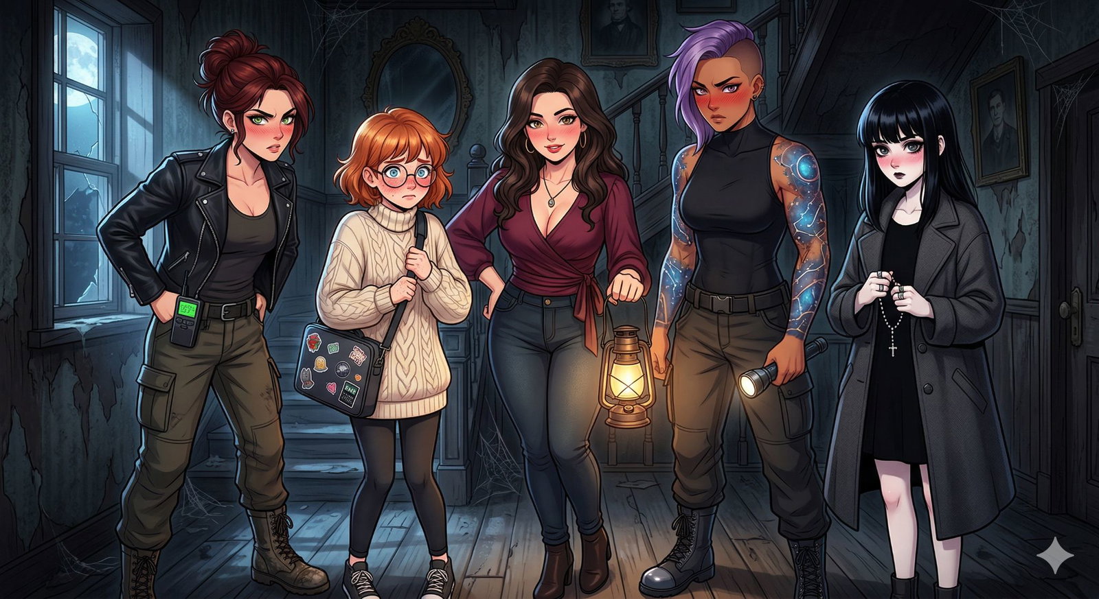 Cover art for Your Flirty Female Ghostbusters, a flirty scenario on AI Dungeon