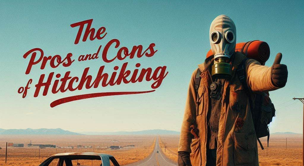 Cover art for The Pros and Cons of Hitchhiking, a post apocalyptic scenario on AI Dungeon