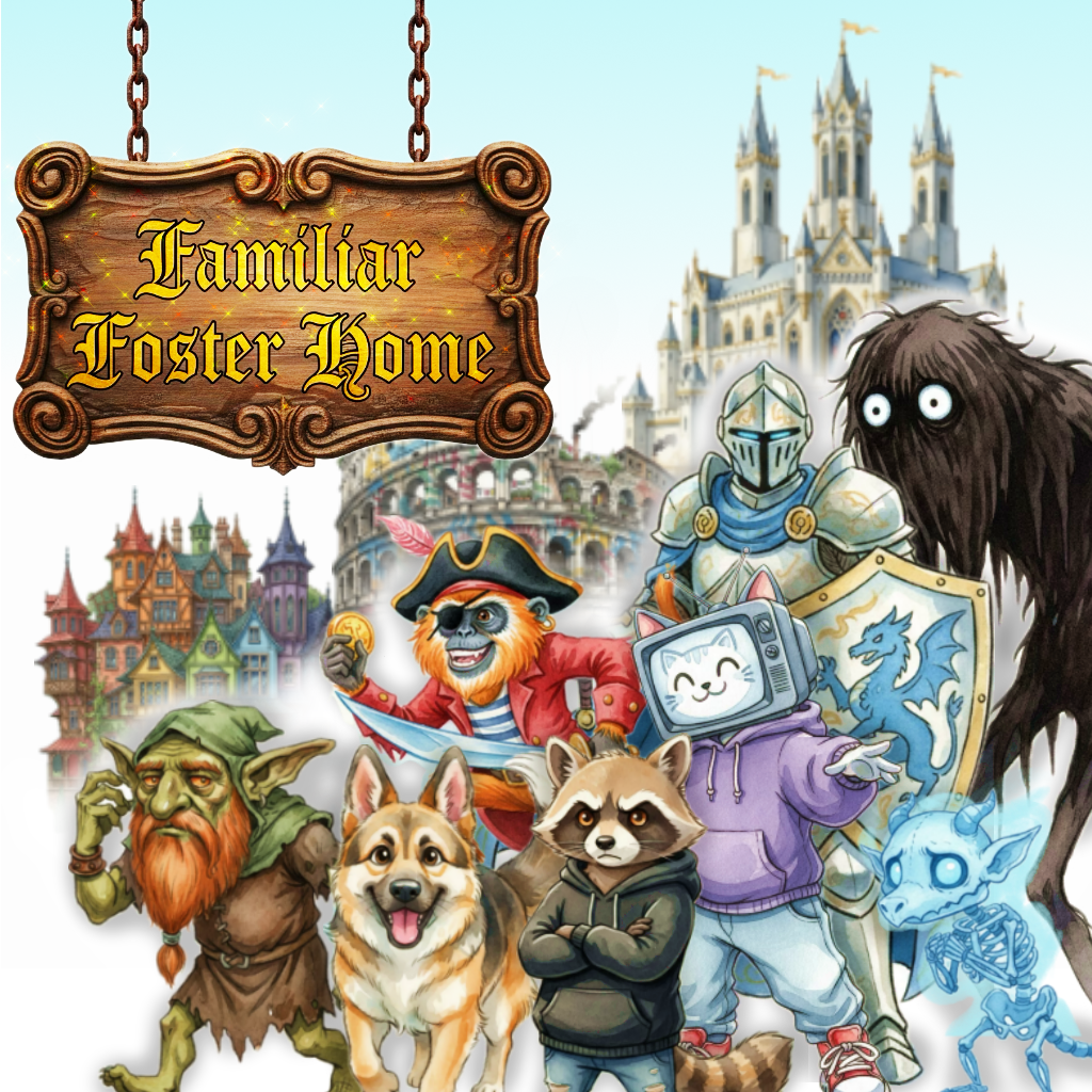 Cover art for Familiar Foster Home (V2), a magic scenario on AI Dungeon