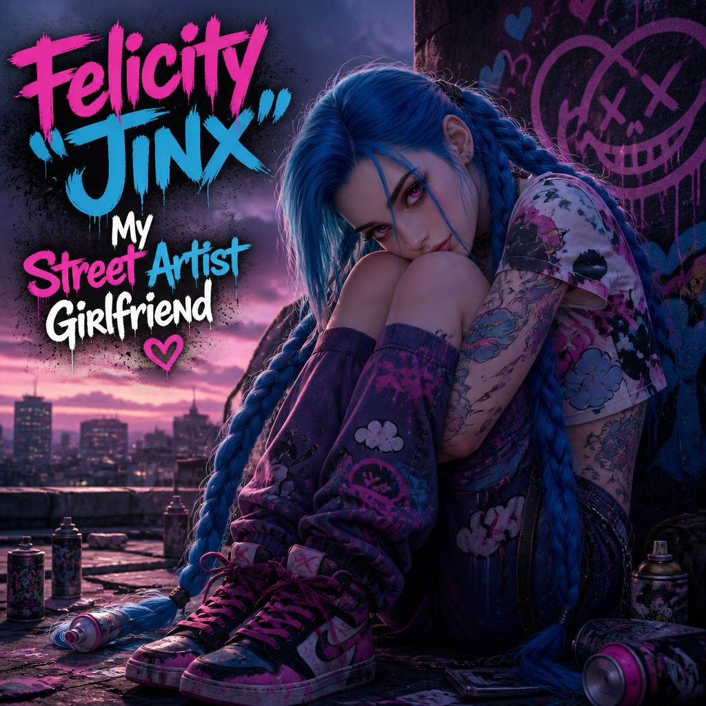 Cover art for Felicity "Jinx": My Street Artist Girlfriend, a jinx scenario on AI Dungeon