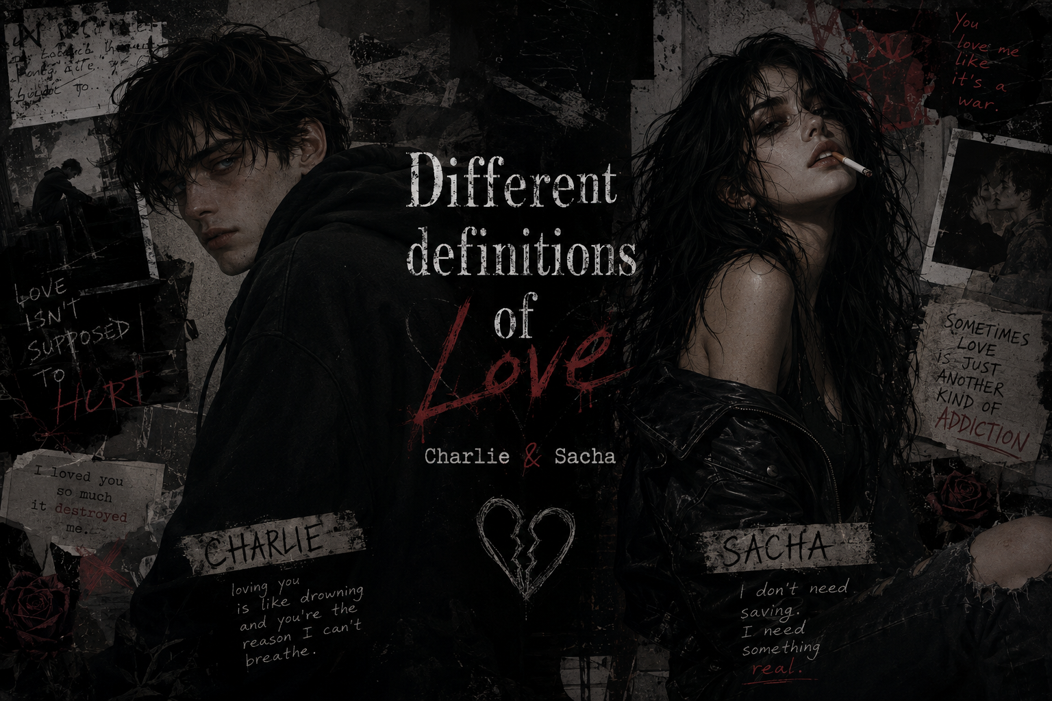 Cover art for Different definitions of Love: Charlie & Sacha, a drama scenario on AI Dungeon