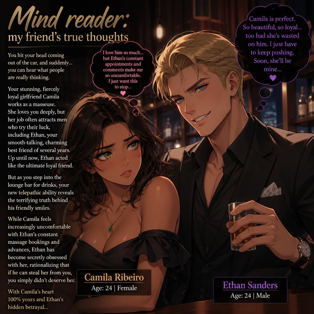 Cover art for Mind reader: my friend's true thoughts, a mind reader scenario on AI Dungeon