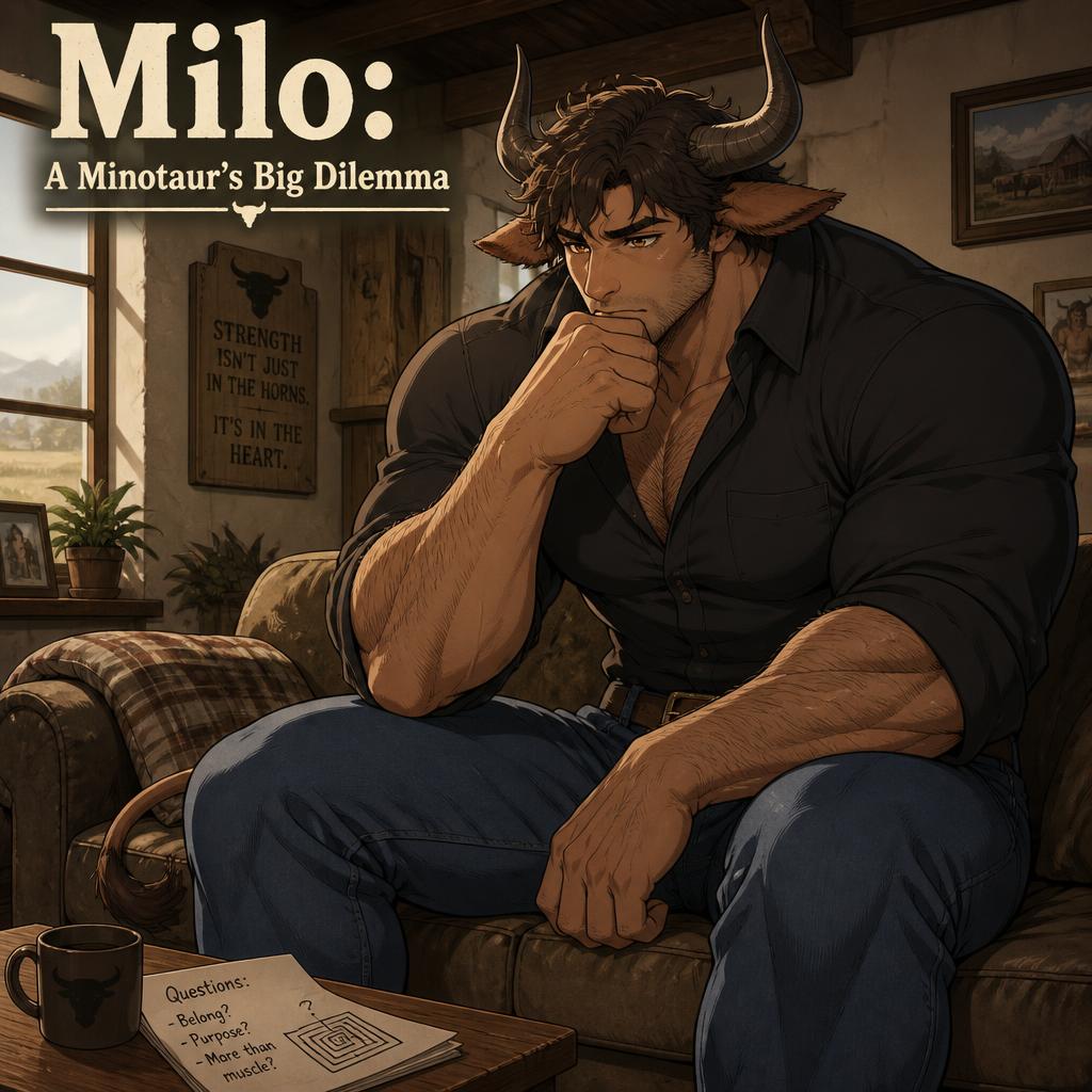 Cover art for Milo's Heavy Burden., an ecchi scenario on AI Dungeon