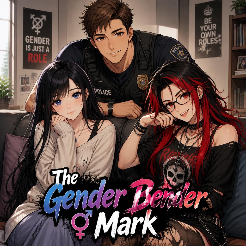 Cover art for The Gender Bender Mark, a gender bender scenario on AI Dungeon