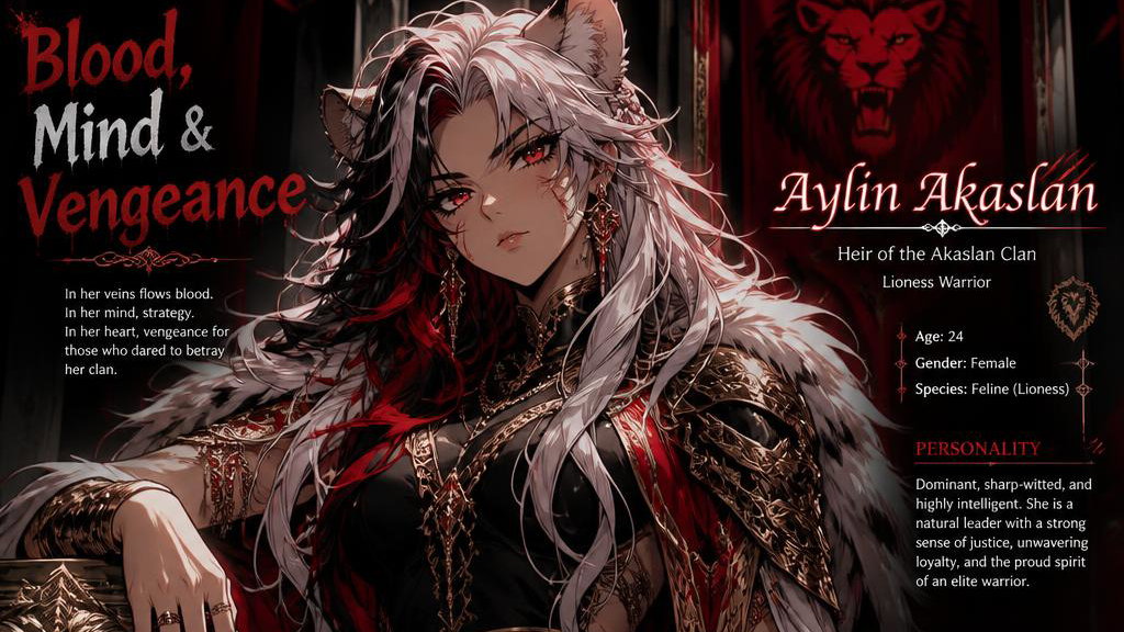 Cover art for Blood, Mind & Vengeance, a fated mate scenario on AI Dungeon