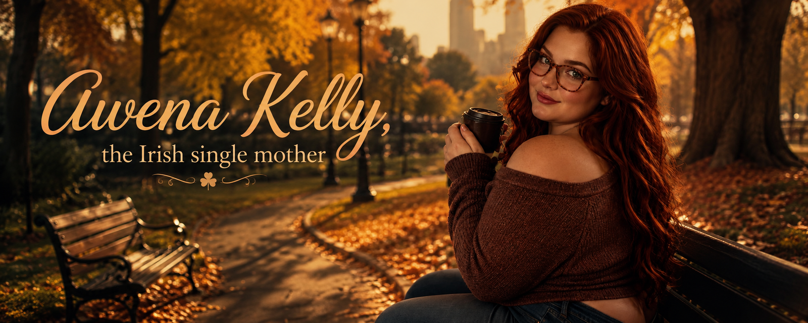 Cover art for Awena Kelly, the Irish single mother, a romcom scenario on AI Dungeon