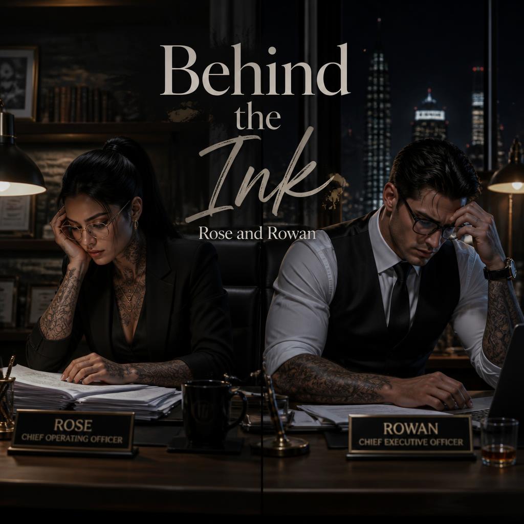 Cover art for Behind the Ink, a romance scenario on AI Dungeon