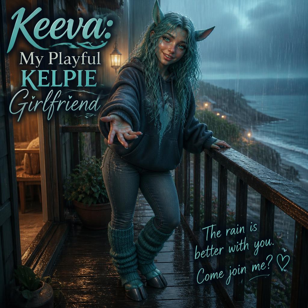 Cover art for Keeva: My Playful Kelpie Girlfriend, a romance scenario on AI Dungeon
